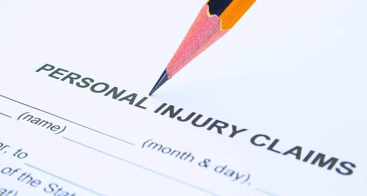 California Personal Injury Claims: What Victims Need to Know 6 Personal Injury claim form with a pencil.